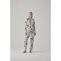 Relax Mode Kadın Gömlek Pijama Takım - 10778 Renkli