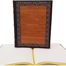 Ahşap Deri Defter Acı Kahve