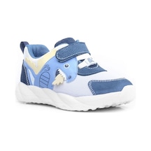 Rakerplus Barefoot Hakiki Deri Krem Lacivert Dinazorlu Cırtlı Çocuk Spor Ayakkabı Krem