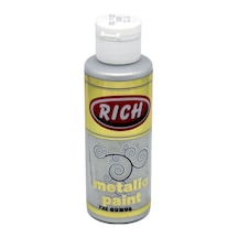 Rich Akrilik Boya Metalik 120 Cc Gümüş 0732 Çok Renkli