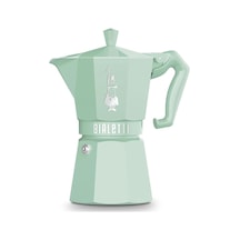 Cups Ocak Üstü Espresso Pişirici - 270ml - Yeşil Renk - Alüminyum Gövde - Patentli Güvenlik Valfi - Tüm Ocak Tü