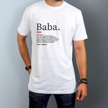Lügatçe Baba İsme Özel Baskılı Erkek Tişört