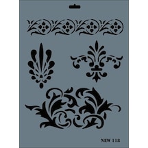 Mey İthalat Rich New Seri N-118 Stencil 35x25 Cm