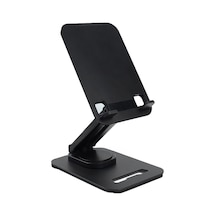Jmary Mk-62 Ayarlanabilir Katlanabilir 360 Derece Dönebilen Telefon Ve Tablet Standı Siyah