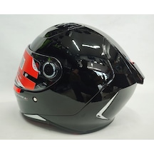 Mt Revenge 2 Solid A11 Şeffaf Vizörlü Kask Parlak Siyah