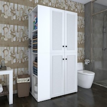 Kenzlife Membran Çamaşır-kurutma Makinesi Dolabı Kapaklı Foka Sol Byzbyz 180 090 60 Mebran Kapak Mdf Gövde Banyo Arkalıksız Beyaz