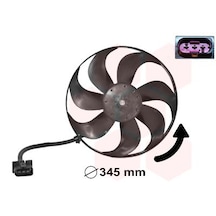 Skoda Octavia 1.4 - 1.6 1996 - 2010 Fan Motoru - 345 Mm