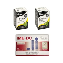 Optima Şeker Ölçüm Çubuğu 2 Kutu + 100 Microlance Lanset