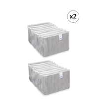 Pazar Kapısı Akordiyon Organizer Çekmece İçi Düzenleyici XL 2 Adet Gri