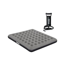 Bestway Ultra King 3 Kişilik Şişme Yatak Ve Manuel El Pompalı 203x183x22cm 671hc Bw148 Gri