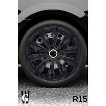 Hyundai Trajet 15 İnç Jant Kapağı 4 Adet Siyah S118