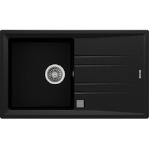 Teka Stone 50 B-TG Tezgahüstü Granit Evye Metallik Siyah