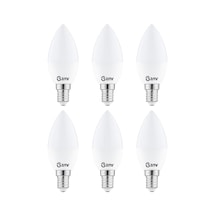 Zmr 120/b.65 6'li 7w Buji Led Ampul 6500k Beyaz Işık E14 Duy Enerji Tasarruflu Ve Uzun Ömürlü Aydınlatma Diğer