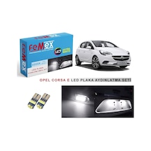 Opel Corsa E Led Plaka Aydınlatma Ampul Seti Femex Parlak Beyaz