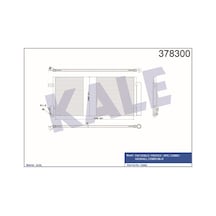 KALE OTO Radyatör 378300 Klima Radyatörü Doblo 09- 1.4 1.3 Mjtd 1.6 Jtd / Combo 12- 1.4 1.3 Cdtı 1.6 Cdtı 669X293X16