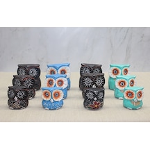 River World Seri E Baykuş Seti 3'lü Ahşap