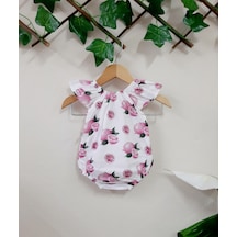 Kız Bebek Romper, Alttan Çıtçıtlı Bebek Kıyafeti 3-18 Ay