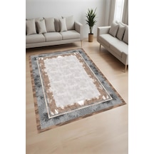 Eliana Home Dijital Baskı Yıkanabilir Kaymaz Taban Salon Halısı Ve Yolluk Rv136-fnl441 Kahverengi
