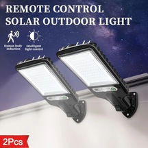 Motion003 2 Adet 80 Led Güneş Işıkları Uzaktan Kumandalı 28ledli 1200mah Lityum Bataryalı 3 Aydınlatma Modu Ip44 Su Geçirmez Dış Mekan Bahçe Aydınlatma Ahşap