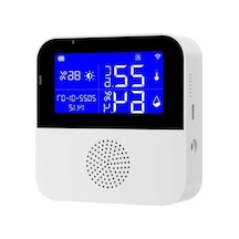 Ganzhoushop Wi-fi Nem Ve Sıcaklık Ölçer Mekan İç Higrometre App Kontrollü Ambition Alarmı Hg - Akıllı Ev