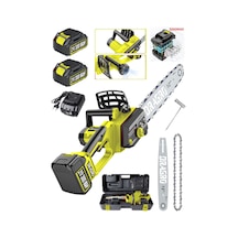 Dragro Alman DRG-21VF 3000 Mah Dijital Gösterge Otomatik Yağlamalı Şarjlı Akülü Dal Kesme Budama Testere Makinesi