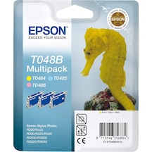 Epson T048B 3Lü Paket Kartuş Sarı Açık Kırmızı Açık Mavi