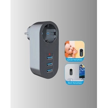 Akım Korumalı Usb Li Priz Güçlü 2500w, Isı Ve Çocuk Koruması 0 - 2 M