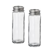 Ikea Cıtronhaj 2'li Tuzluk Ve Biberlik Seti 100 Ml 12 X 4 Cm Şeffaf Krom Metal - Şeffaf