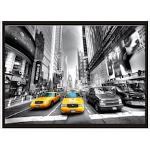 70X100Cm Newyork Taxileri Poster Tablo