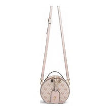 Silver & Polo Silver Polo Pembe - Pudra Monogram Kadın Çapraz Çanta Sp1163