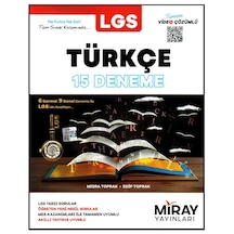 Miray Yayınları 8. Sınıf LGS Türkçe Denemeleri 15 Deneme 6 Sarma