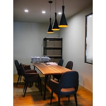 Riolight Modern Siyah Içi Gold Mutfak,Cafe Için Metal Takli Sarki