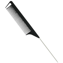 Suntek Kuaför Metal Pin Kuyruk Sıçan Kuyruğu Tarak Siyah