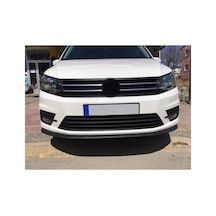 Volkswagen Caddy Mk4 Uyumlu Ön Lip Tampon Eki Body Kit Yumuşak Mat Siyah Kırılmaz