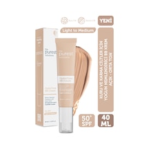 The Purest Solutions Kuru ve Karma Ciltler İçin Yoğun Nemlendirici BB Krem, SPF 50 + 40 ml – Açık / Orta Ton