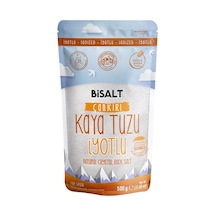 Bisalt Çankırı Kaya Tuzu 500g İyotlu - Doğal Mineralli Kristal Tuz 5'li Avantaj Paketi - 5 Adet Tarı
