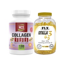 Kollajen Tip 1-2-3 180 Tablet & Flx Omega 3-6-9 90 Tablet