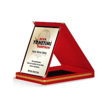 Kişiye Özel Büro Yönetimi Öğretmeni Kırmızı Plaket