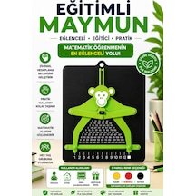Eğitimli Maymun Matematik Öğrenme Aparatı Eğitici Zihinsel Hesaplama Oyuncağı 3d Baskı - Yeşil