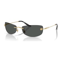 Versace Ve 2279 100287 60 Erkek Dikdörtgen Gold Metal Güneş Gözlüğü Altın