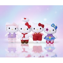 Hello Kitty Super Style Peluş Figür 20 Cm Orijinal, 4 Farklı Stil 001 - Beyaz
