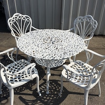 Aluminyumdokumcu Kuğu Kollu Sandalye 100 Cm Kuğu Masa
