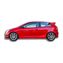 Kit Garaj Civic Sport Ep2 Ep3 Yan Marşpiyel Çift Plastik Boyasız