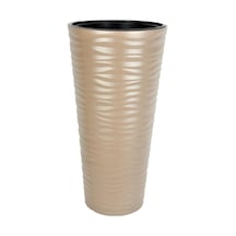 Dore Renk Kumsal Vazo Dekoratif Uzun Saksı 5.5 lt  30*57cm