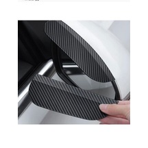 Schulzz Carboncar Oto Abs Plastik Klips Geçmeli Karbon Görünüm Yağmur Koruyucu Yan Ayna Siperlik 2 Adet