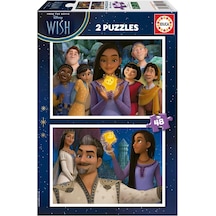 Educa 2x48 Parçalık İkili 4-6 Yaş Çocuk Puzzle - Disney Wish - Kız Çocuk 1 Adet