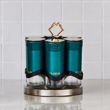Neva N3040 Sweet Premıum Mentol Niş 6 Lı Baharat Seti Yeşil