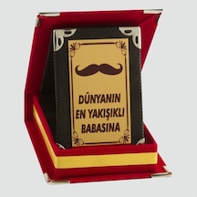 Depomıx Dünyanın En Yakışıklı Babasına Plaketi-kırmızı Çok Renkli