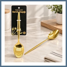 Buradabulabilirsin Metal Altın Servis Kaşığı 27 Cm Bbz