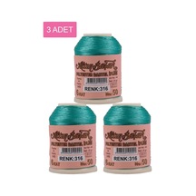Jenerik 3 Adet Altınbaşak Oya Ve Dantel İpi 20 Gr - Royaleks - No: 316